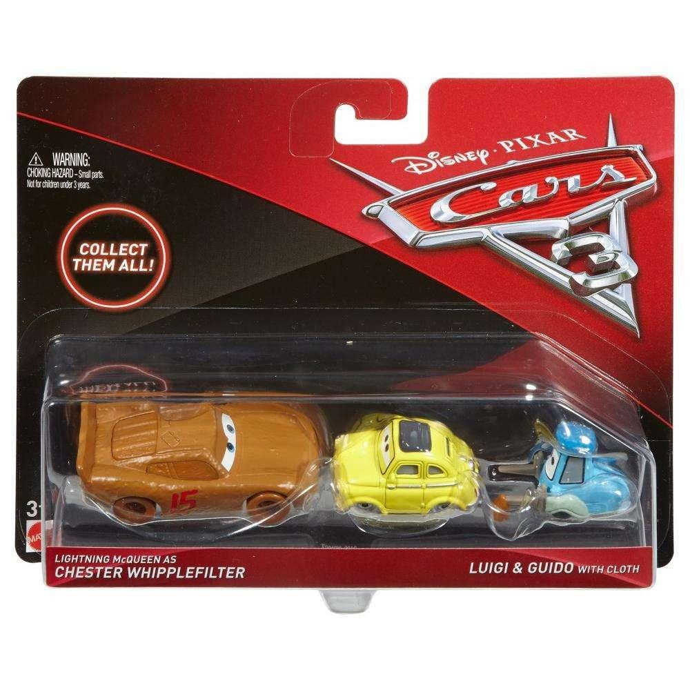 Тачки 3: Макквін, Луїджі, Гвідо (Lightning McQueen, Luigi & Guido) Disney Pixar Cars від Mattel