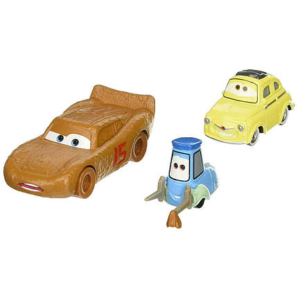Тачки 3: Маккуїн, Луїджі, Гвідо (Lightning McQueen , Luigi & Guido) Disney Pixar Cars від Mattel, фото 2