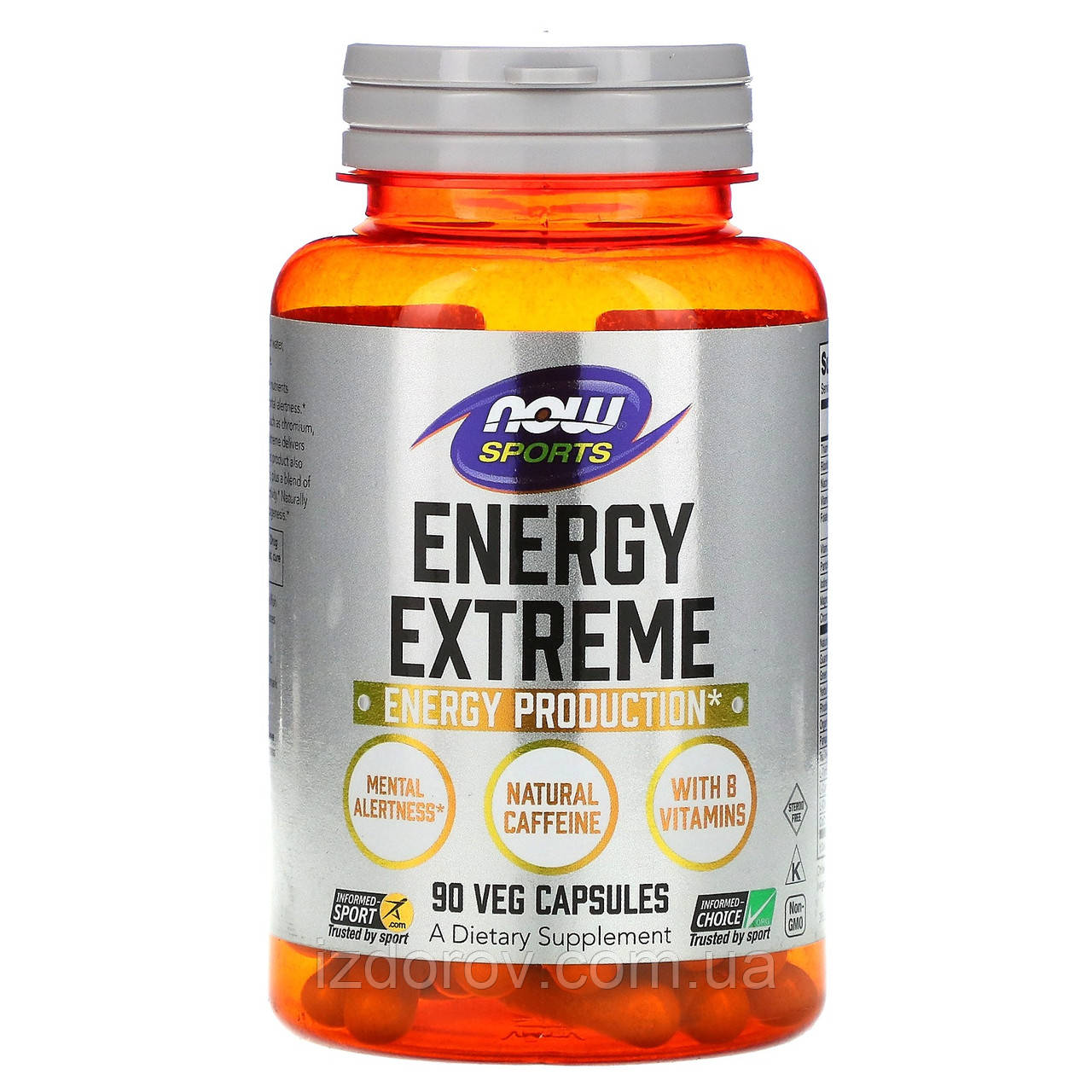 Now Foods, Sports Energy Extreme, комплекс вітамінів для спорту та фітнесу, 90 капсул