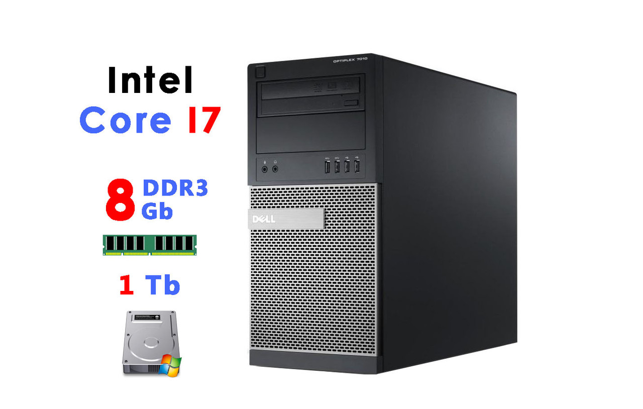 Системний блок Dell Optiplex 7010 MT (Core I7-3770 / DDR3 8Gb / HDD 1Tb)