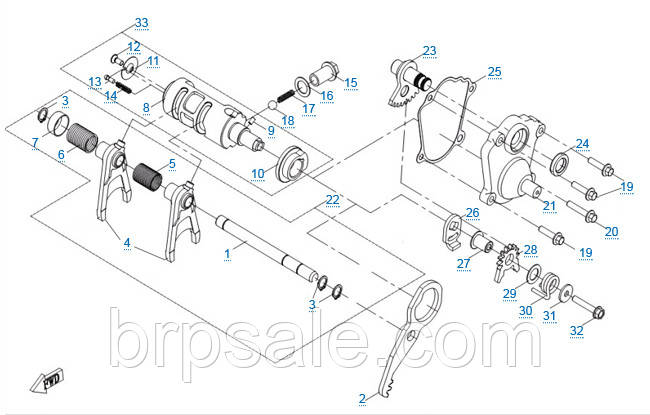 Пружина вилки включення CFMoto FORK SPRING THICK