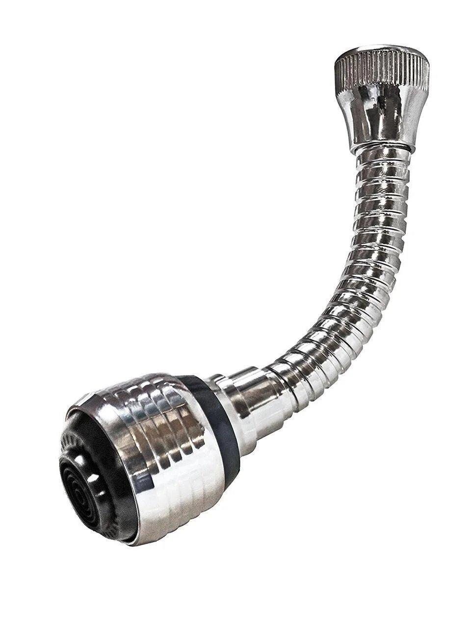 Гнучка насадка на кран Turbo Flex 360 (Silver) ⁇ Економник води аератор