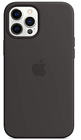 Силіконовий чохол IPhone 12 Pro Max Silicone Case with MagSafe Black ОРИГИНАЛ