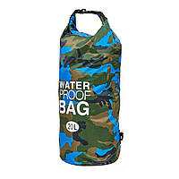 Гермомешок Waterproof Bag 20л TY-6878-20 Син. камуфляж