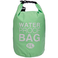 Гермомешок водонепроницаемый Waterproof Bag 5 л TY-6878-5, Салатовый