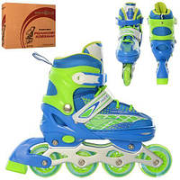 Ролики Profi р. 31-34 A4140-S-BL синьо-зелені