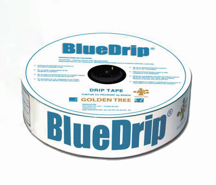 Крапельна стрічка BlueDrip (SilverDrip) 6mil 20см 1л/год 2800м, Корея