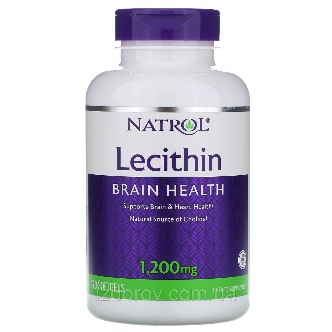Natrol, Лецитин, 1200 мг, 120 м'яких таблеток
