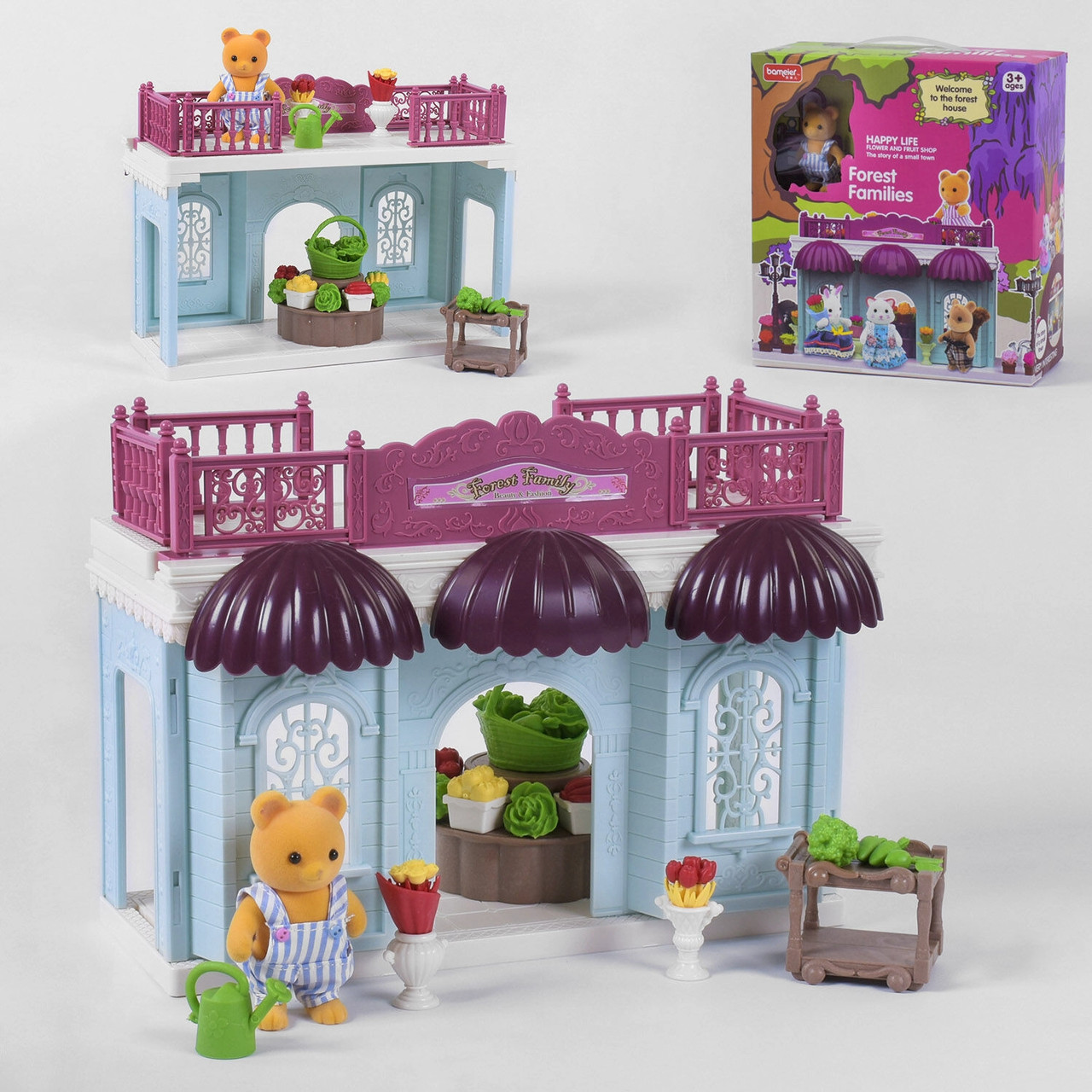 Будиночок Щаслива сім'я з флоксовим тваринами "Овочевий магазин"