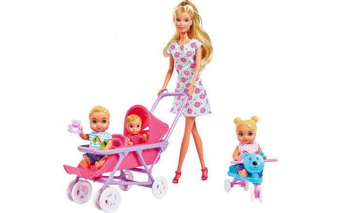 Кукла Штеффи с детьми и аксессуарами 5736350, Simba, цена 699 грн ...