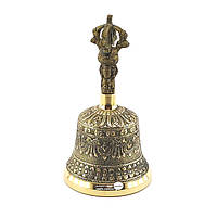 Тибетский колокол бронзовый d-8 h-14,5см 0,3кг (3210)