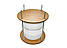 Прес для сиру дерев'яний круглий( Метал.розбірний) Діаметр-28,5 см Висота 35см, фото 6
