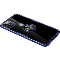 Чехол на Apple iPhone 12 Pro Max / для айфон 12 про макс термополиуретан Бесцветный / Синий