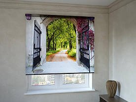 Рулонні штори з фотодруком ворота