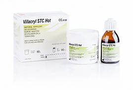 Villacryl STC Hot C4, облицювальна пластмаса, 80г порошок + 40 мл рідина, розколірка по Vita
