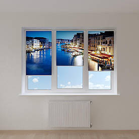 Рулонні штори з фотодруком міський вечір