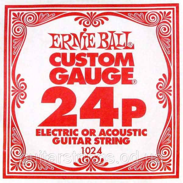 Струна Ernie Ball 1024 Plain Steel.024 (акустика/електро), фото 1