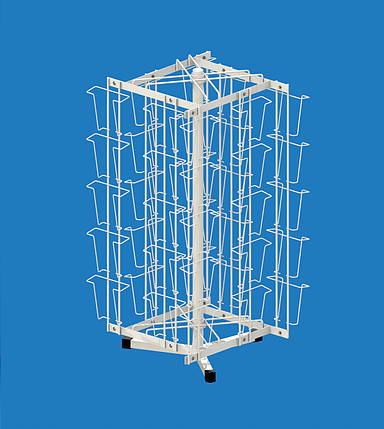 Стійка настільна обертається А6 зі зміщенням (40 осередків), фото 2
