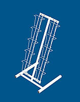 Стойка настольная наклонная под открытку А6 (10 ячеек)