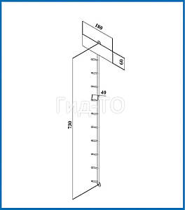 Торговий дисплей навісний металевий під блістери