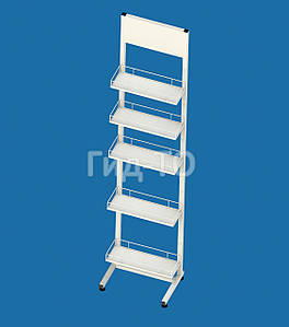 Рекламний стенд для балончиків з фарбою 5 полиць