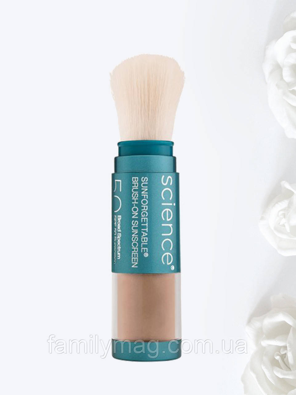 Сонцезахисна пудра з пензлем SPF50 Sunforgettable Total Protection Brush-On Shield (Medium) Colorescience 6 г