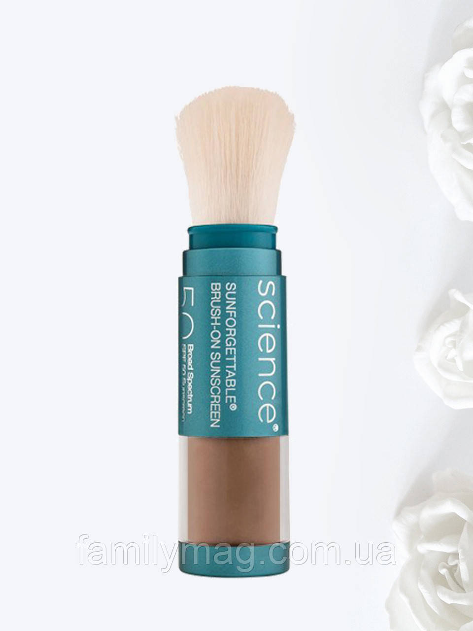 Сонцезахисна пудра з пензлем SPF50 Sunforgettable Total Protection Brush-On Shield (Deep) Colorescience 6 г