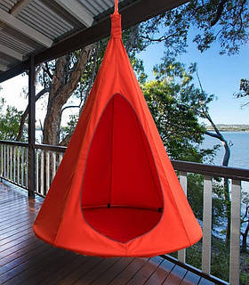Гамак виг-вам підвісний Еріка з подушкою помаранчевий