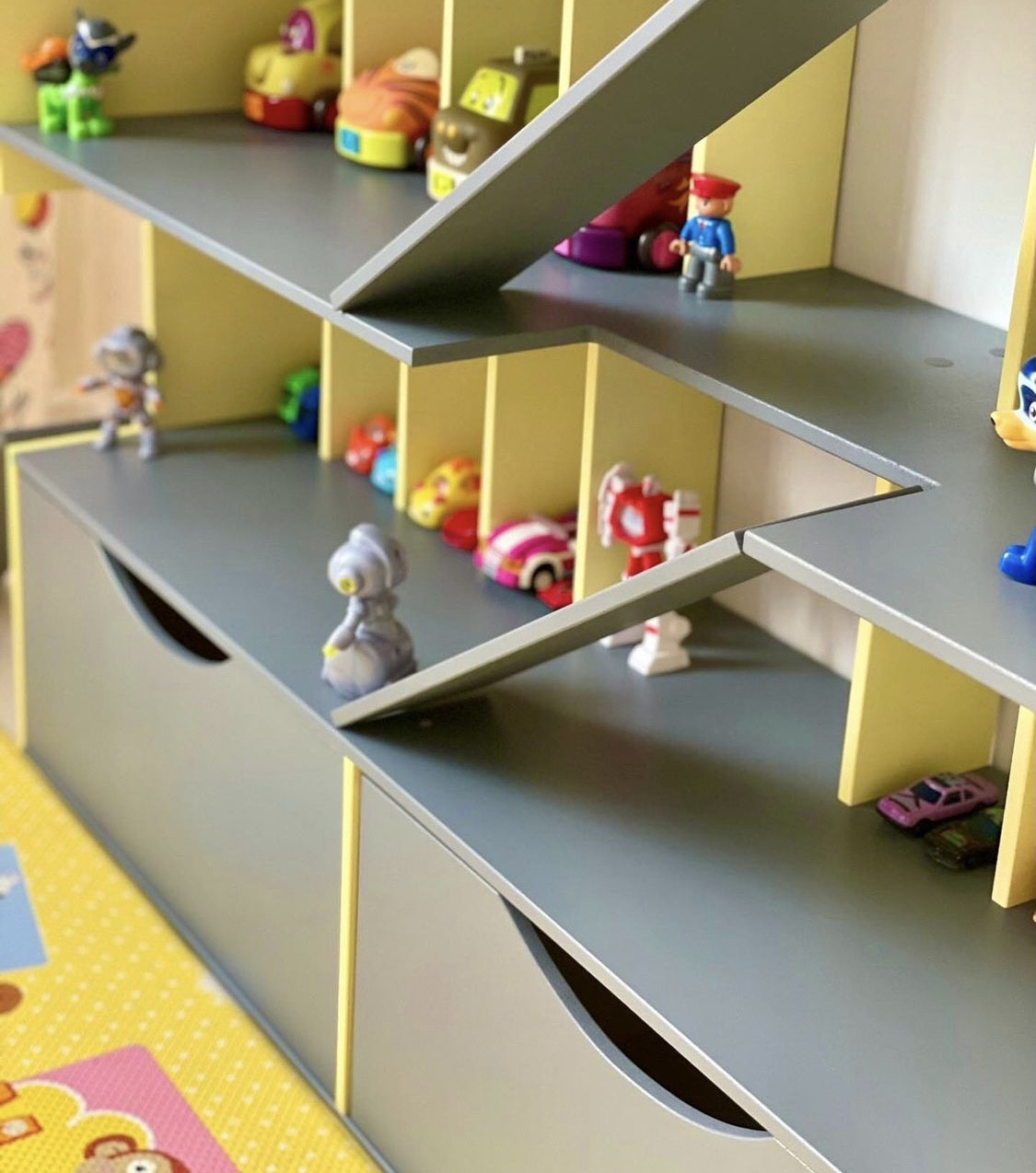 Детский игровой набор Паркинг Гараж MagicHouse для детских игрушечных машинок с ящиками - фото 3 - id-p1400910436