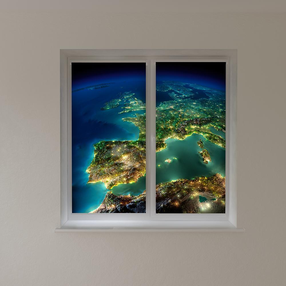Рулонні штори з фотодруком земля з космосу, фото 1