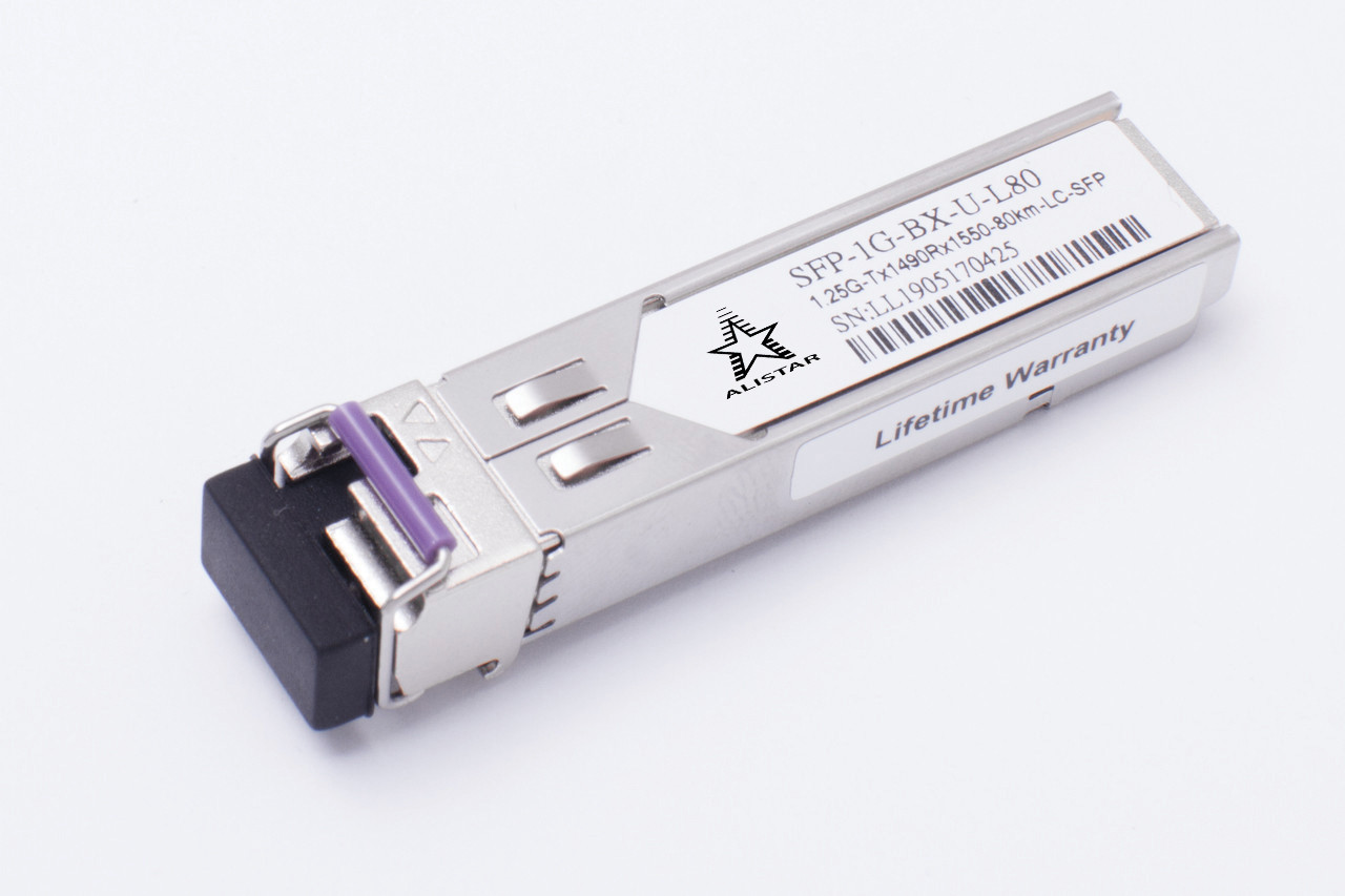Alistar SFP 1000BASE-BX 1SM WDM LC 80KM TX1490/RX1550nm DDM