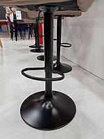 Стілець барний Torino Bar BK-Base фрез В-1025 оксамит, чорна база з регульованою висотою D-385 mm, фото 6
