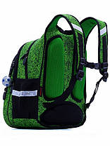 Рюкзак шкільний ортопедичний для хлопчика в 1-4 клас Зелений Футбол М'яч SkyName R1-019, фото 3