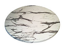 Столешница Werzalit Karacabey Marble-5658 круглая D60 (KomFort-ТМ) Afyon Marble-5657