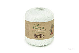 Пряжа Raffia Fibranatura, колір Білий