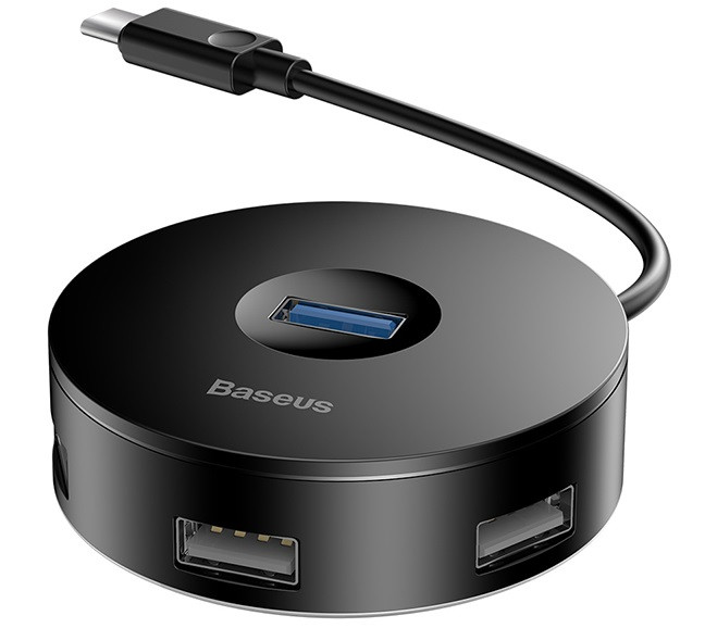 HUB адаптер BASEUS CAHUB-G01 USB3.0 4USB, чорний, фото 1