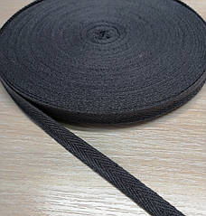 Киперная стрічка хб, 15 мм. Мокрий асфальт