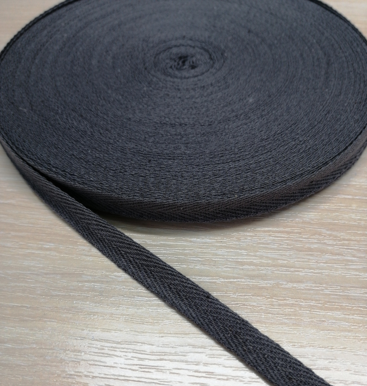 Киперная стрічка хб, 15 мм. Мокрий асфальт