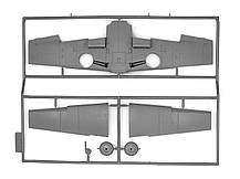 BF 109F-4 збірна модель німецького бомбардувальника в масштабі 1/48. ICM 48103, фото 3