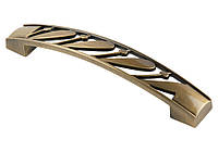 Мебельная ручка-скоба Kerron 128 мм, античная бронза (RS-043-128 BA)