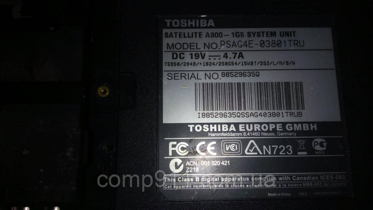 Корпус  для ноутбука Toshiba A300-1G5, фото 1