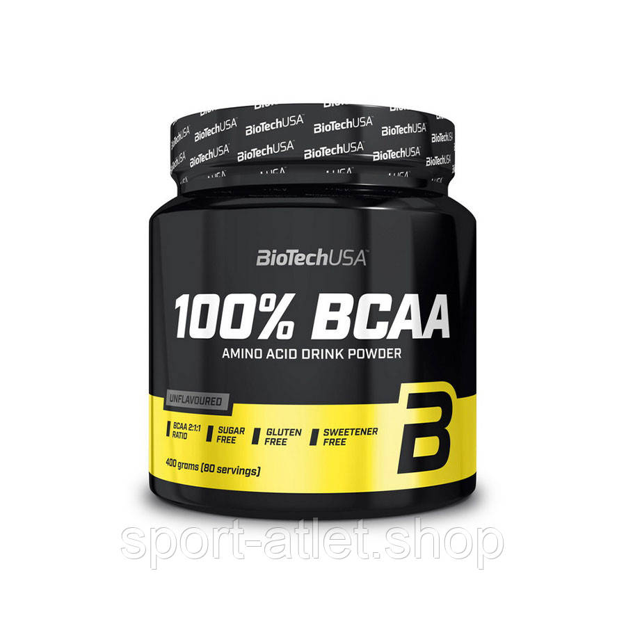 Амінокислота BCAA BioTech 100% BCAA, 400 грам