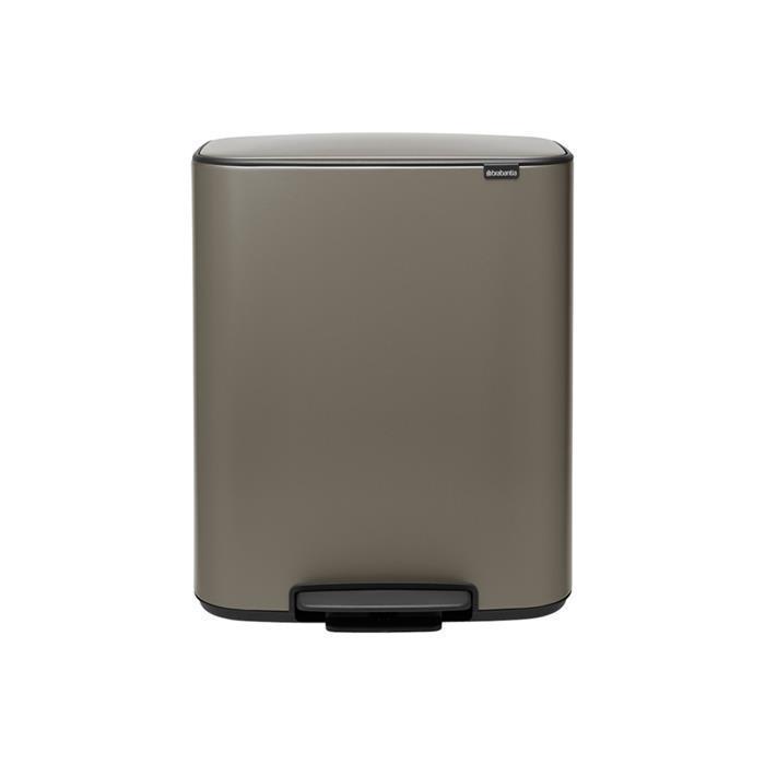 Бак для сміття Brabantia BO Pedal Bin 60 л Платиновий (211409)