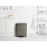Бак для сміття Brabantia BO Pedal Bin 60 л Платиновий (211409), фото 3