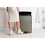 Бак для сміття Brabantia BO Pedal Bin 60 л Платиновий (211409), фото 5