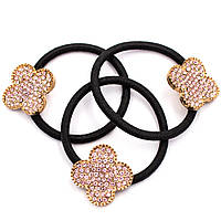 Гумка для волосся з брошкою "Квіточка"