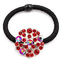 Гумка для волосся з брошкою "Квіточка"