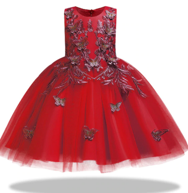 Ошатне плаття метеликаNo ordinary fancy red dress