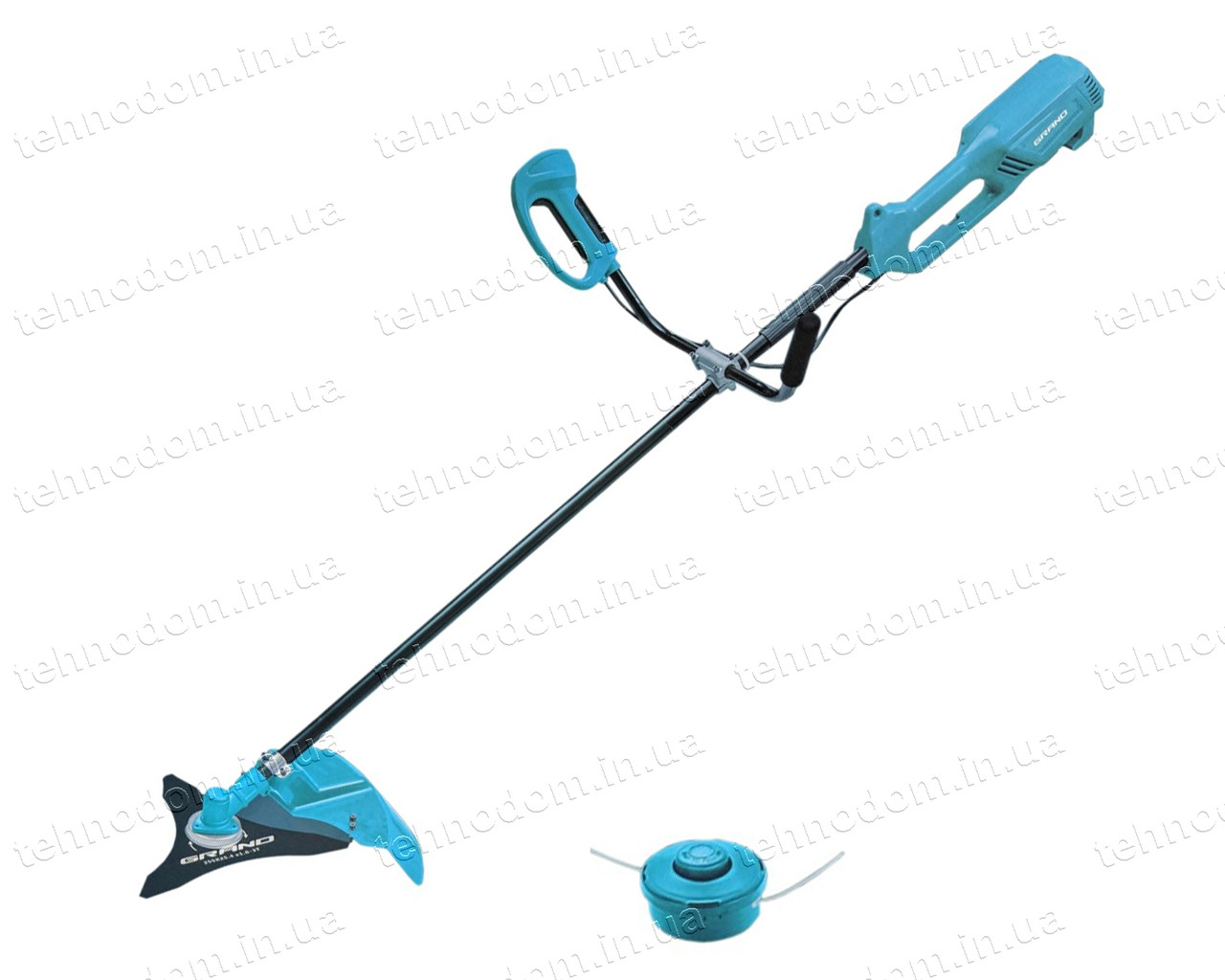 Тример електричний Grand КГ-2800 (цілісна штанга, велосипедна рукоятка, 2800 Вт)