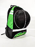 Рюкзак для футбола спортивный WGH Черно-зеленый